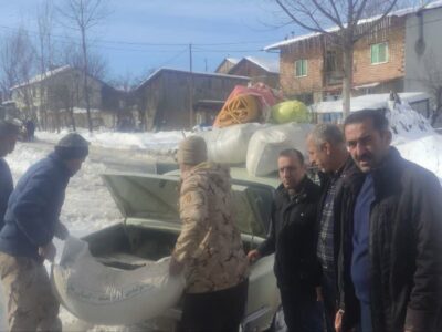 عملیات کمک‌رسانی به دامداران مناطق کوهستانی و محروم مازندران آغاز شد 