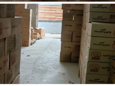 انبار دپوی ۲۰ میلیاردی مواد غذایی در بهشهر منهدم شد