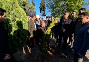 یادمان سردار ذکریایی با کاشت سرو در سمناکلا